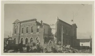 Image: Damaged Westport Post and Telegraph Office, after the Murchison earthquake