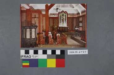 Image: Postcard of the interior of St. Faith's Church