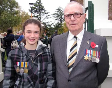 Image: Medals on display, Anzac Day, 2010