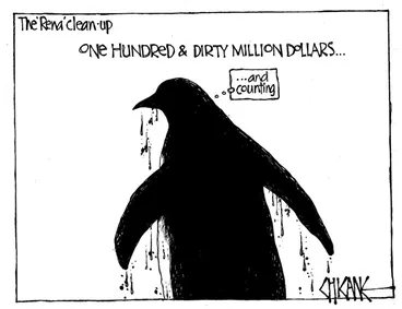 Image: Winter, Mark 1958- :The 'Rena' clean-up - One hundred & dirty million dollars... 8 February 2012