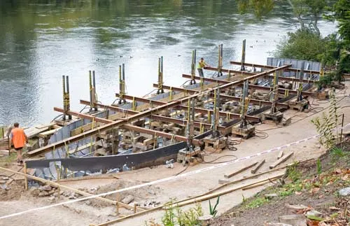 Conservation work on the Rangiriri