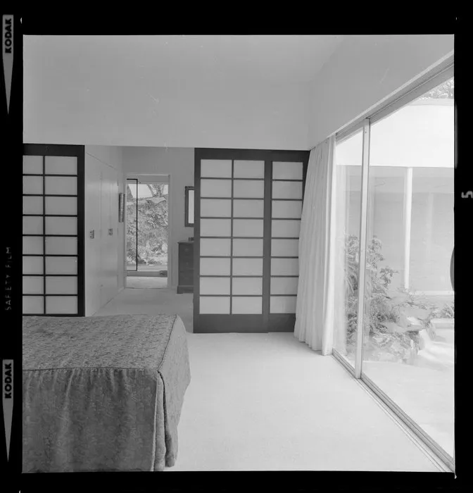 Bedroom interior, Littlejohn house, Wellington