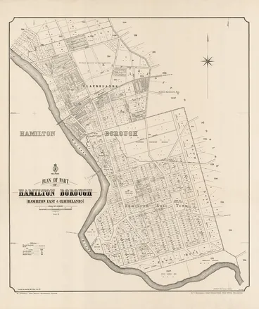 Image: Plan of part of Hamilton Borough (Hamilton East & Claudelands) / compiled and drawn by Rob.t C. Airey, July 1913.