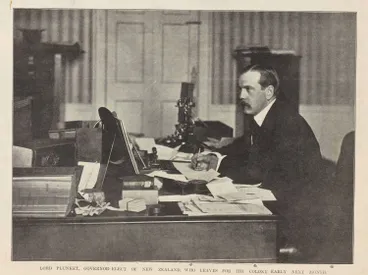 Image: Lord Plunket, Governor-elect of New Zealand, who leaves for the colony early next month