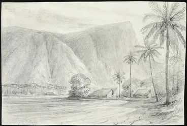 Image: [Swainson, Henry Gabriel] 1830-1892. Attributed works. :Pago Pago Isl. Tutuila. Navigator Isl. [1850s?]