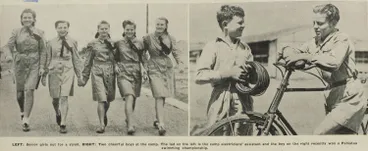 Polish children in their camp at Pahiatua Image: Polish children in their camp at Pahiatua