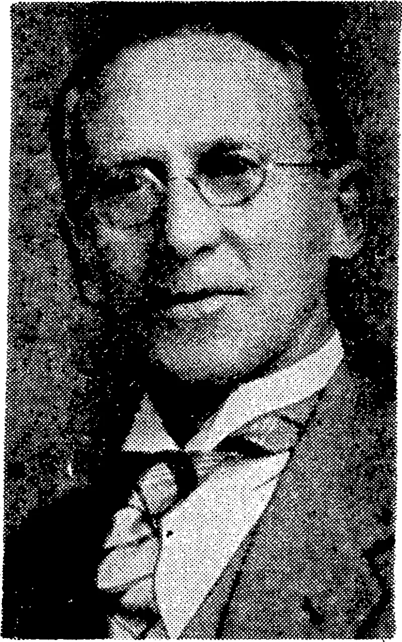 S. P. Andrew and Sons Photo. Mr. W. Hickson, headmaster of Newtown School since 1932, who is to retire at the end of the year. He has had long service in education in England and New Zealand. (Evening Post, 13 December 1938)