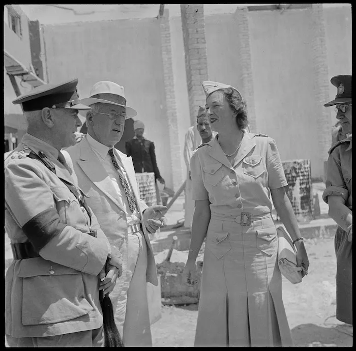 Prime Minister Peter Fraser and Mrs Chapman, Egypt