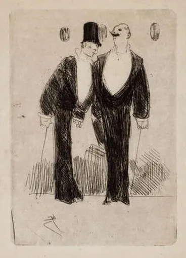 Image: Les Deux gommeux (The Two fops)