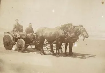 Image: [Goldie Riding on a Horse-drawn Carriage ...]
