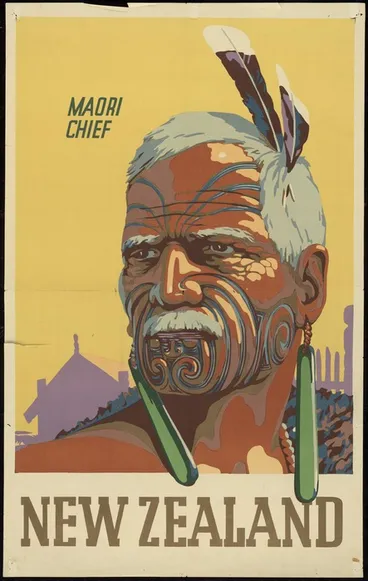 Image: [New Zealand Government Tourist Department] :Maori chief. New Zealand [1930-1940s]