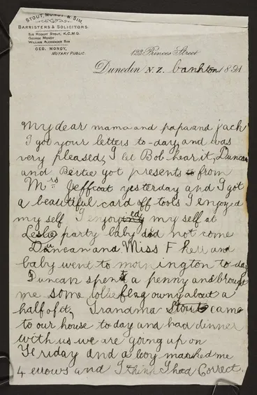 Image: Letters to his parents