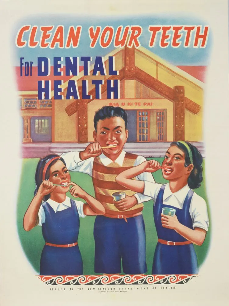 Poster, 'Clean your teeth for dental health'