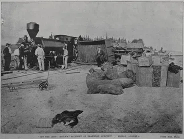 Image: Off the Line: Railway accident at Frankton Junction, Friday August 4