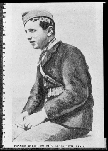 Image: Newspaper portrait of Francis Carco