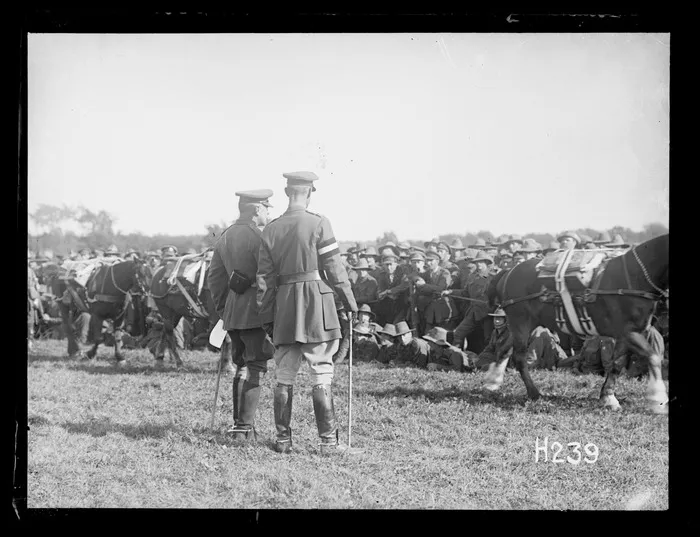 Sir Douglas Haig and General Godley at the Anzac Horse Show, World War I