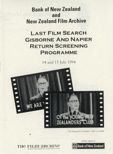 Image: Bank of New Zealand and New Zealand Film Archive
