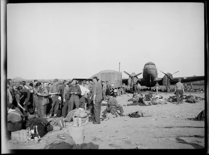 Liberated Allied prisoners of war - Photograph taken by Lee Hill