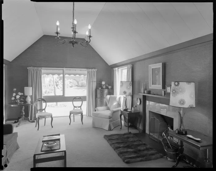 Interior, living room, Paprill House