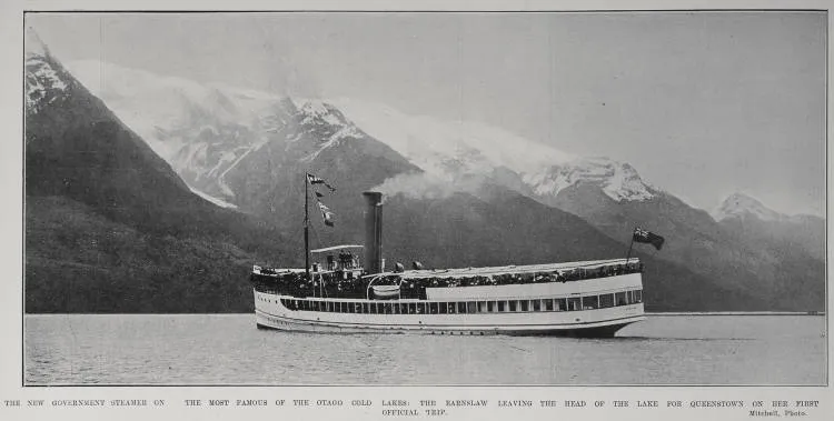 The New Government Steamer On The Most Famous Of The Otago Cold Lakes