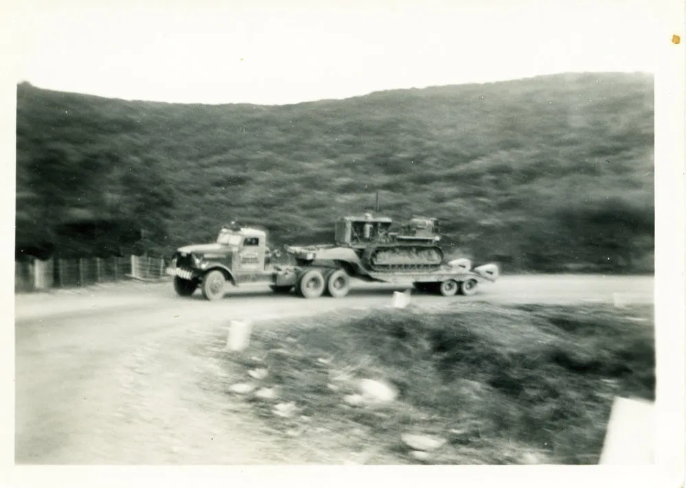 White truck, 1950s