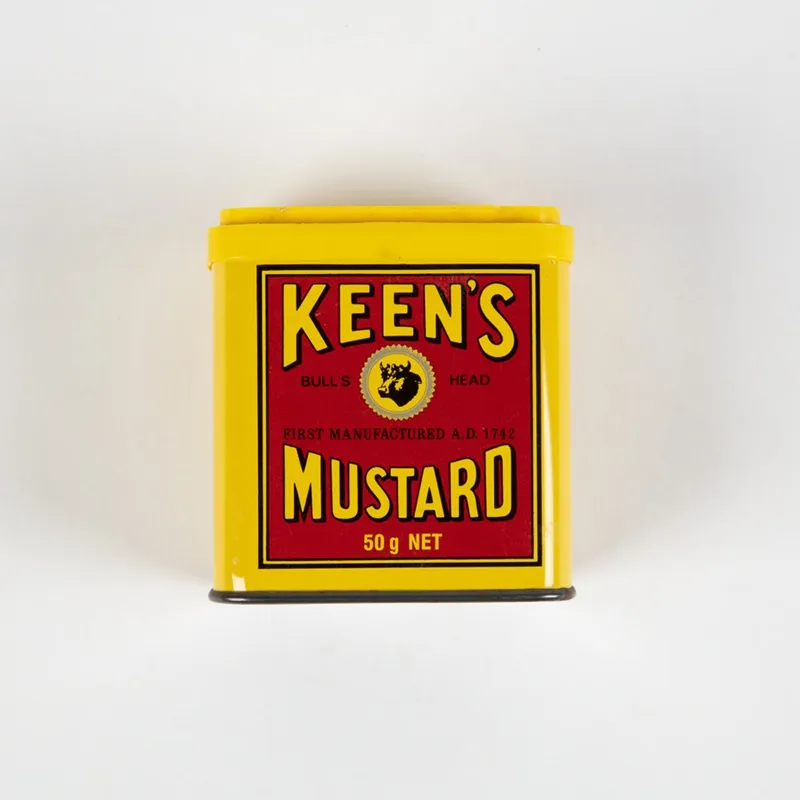 Tin, Keen's Mustard