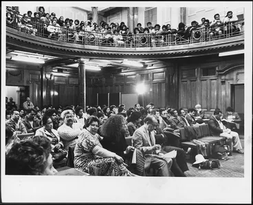 Image: Samoans in Parliament for proceedings on Citizenship (Western Samoa) Bill - Photograph taken by Gail Jordan