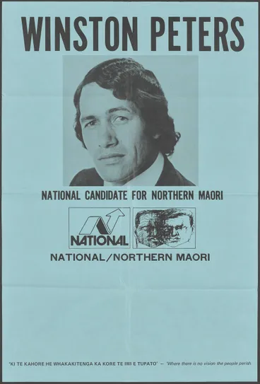 Image: "Winston Peters National Candidate For Northern Maori"