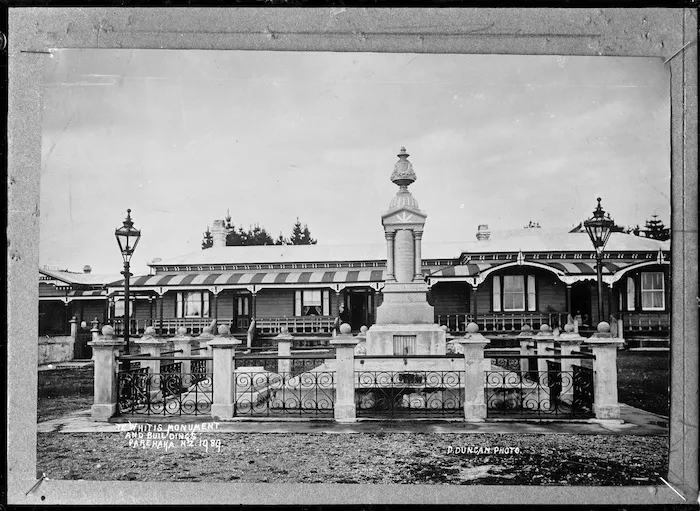 Te Whiti's monument, Parihaka, Taranaki - Photograph taken by David Duncan