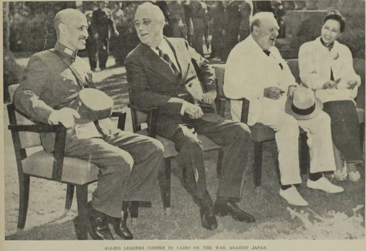 Allied leaders confer in Cairo on the war against Japan