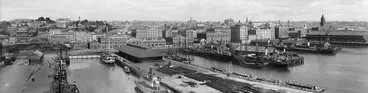 Image: Auckland wharves and waterfront, 1912