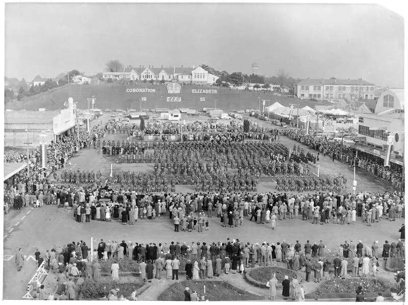 Queen's Coronation celebration in Garden Place