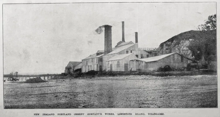 New Zealand Portland Cement Company's works, Limestone Island, Whangarei