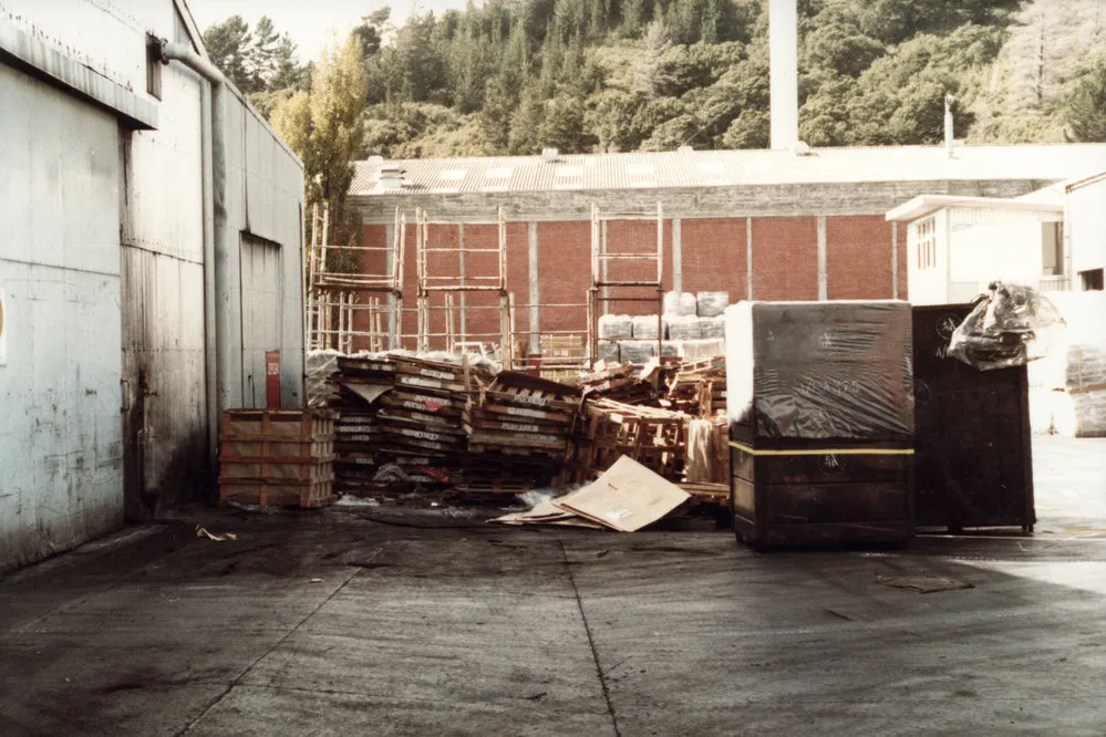 Dunlop factory; rubbish at south-east corner