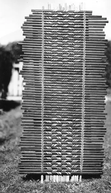 Image: Tukutuku (traditional Maori ornamental lattice work) panel