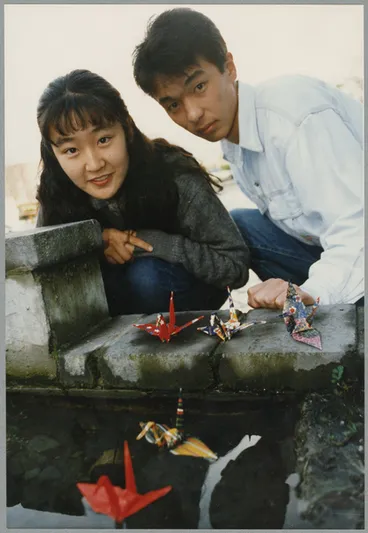 Image: Paper cranes for Hiroshima Day
