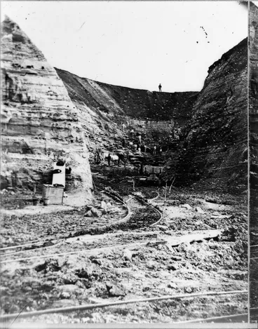 Image: Demolition of Point Britomart, 1875