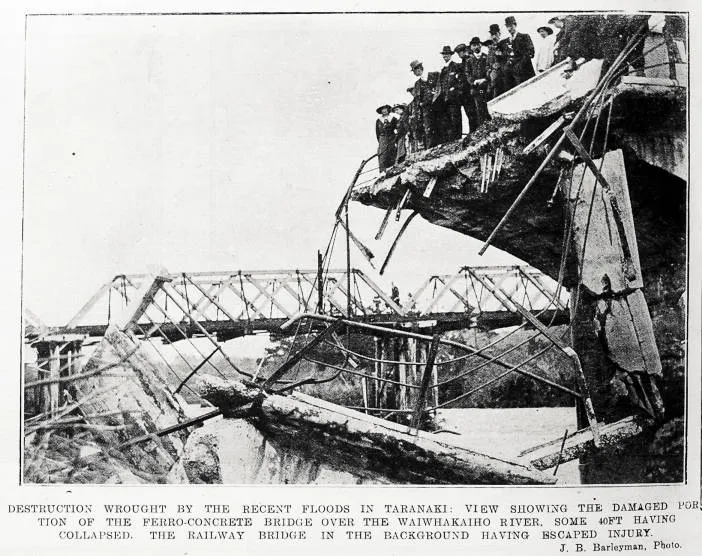 Destruction wrought by the recent floods in Taranaki