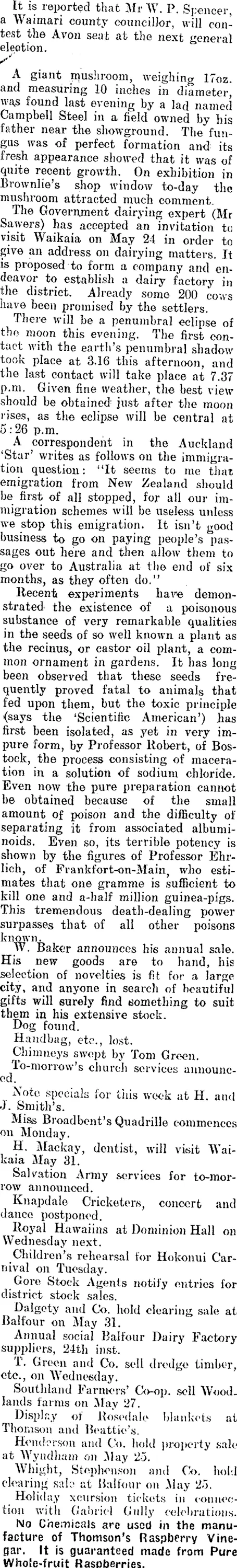 Untitled (Mataura Ensign 13-5-1911)