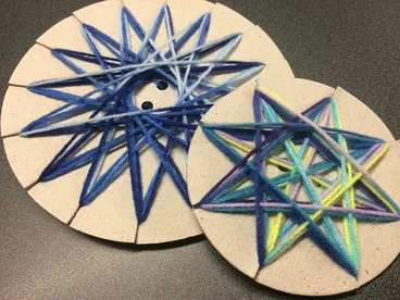 Image: Matariki yarn stars