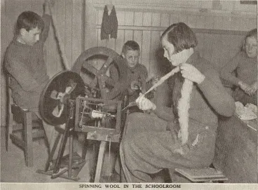 Image: An ice-rink is the children's playground: a winter picture series from the Tasman Downs School, South Canterbury