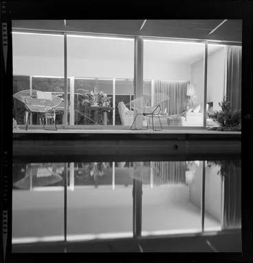 Image: View from the courtyard into the living room, Littlejohn house, Wellington