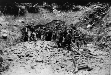 Image: The drive in the side of the hill