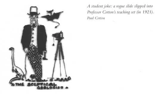 A student joke: a rogue slide slipped into Professor Cotton's teaching set (in 1921). Paul Cotton