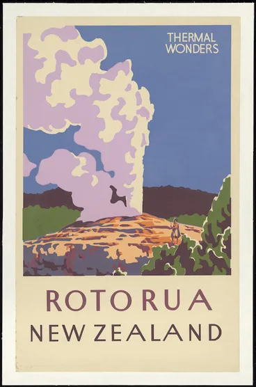 Image: [New Zealand. Tourist & Publicity Department] :Thermal wonders, Rotorua, New Zealand [1930-1950s?]