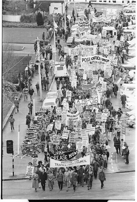 Federation of Labour march to Parliament