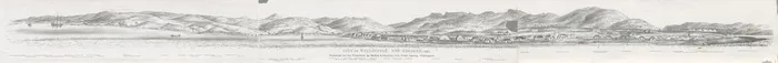 Nattrass, Luke, 1804-1875: City of Wellington, New Zealand. 1841. [W. Richardson lithographer from a sketch by L. Nattrass. 2nd edition]. Wellington, McKee & Gamble [ca 1890]