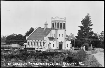 Image: "St Andrews Presbyterian Church. Hamilton. N.Z."