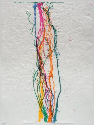 January Music (paper, hand, ink, eye, wind) #13