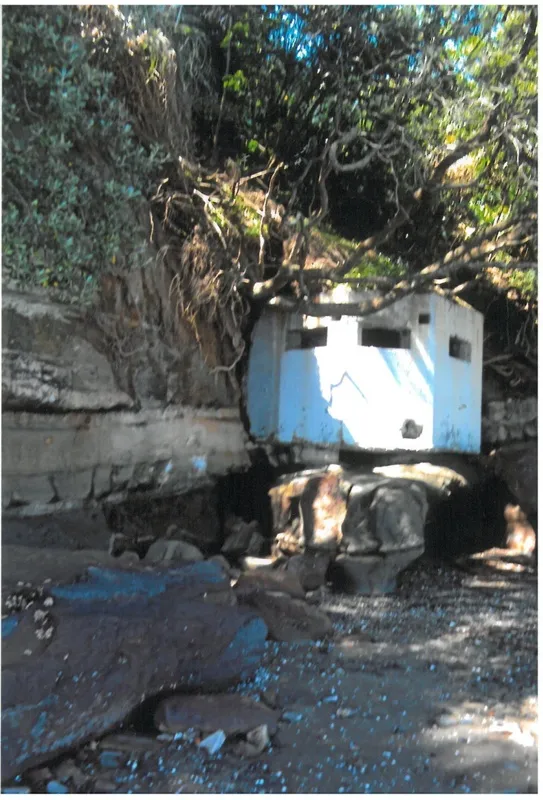 Gun emplacement on the eastern end of Howick Beach